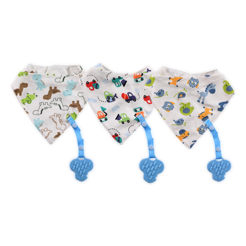 Lorelli Лигавче BANDANA со гризалка и врвка — За момче