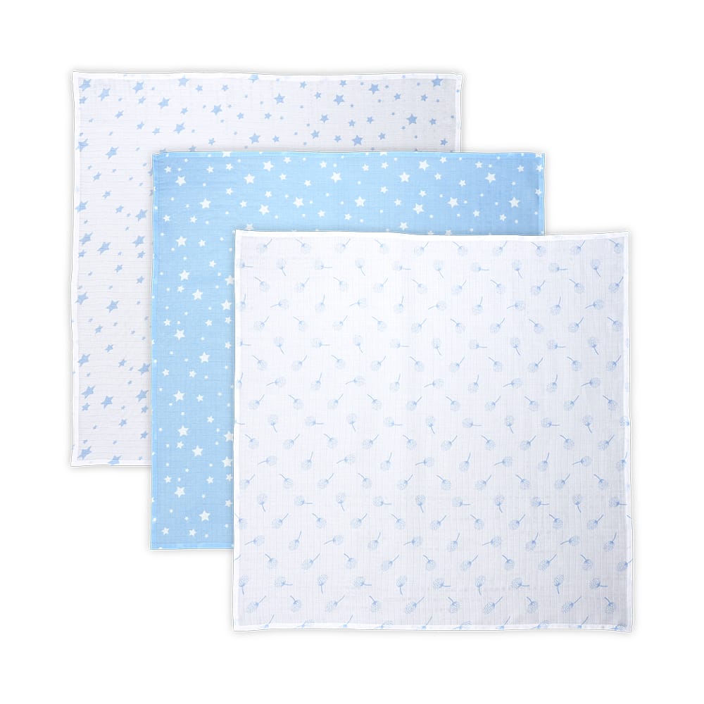Lorelli Муслински пелени 80x80 cm TRIO — Сина