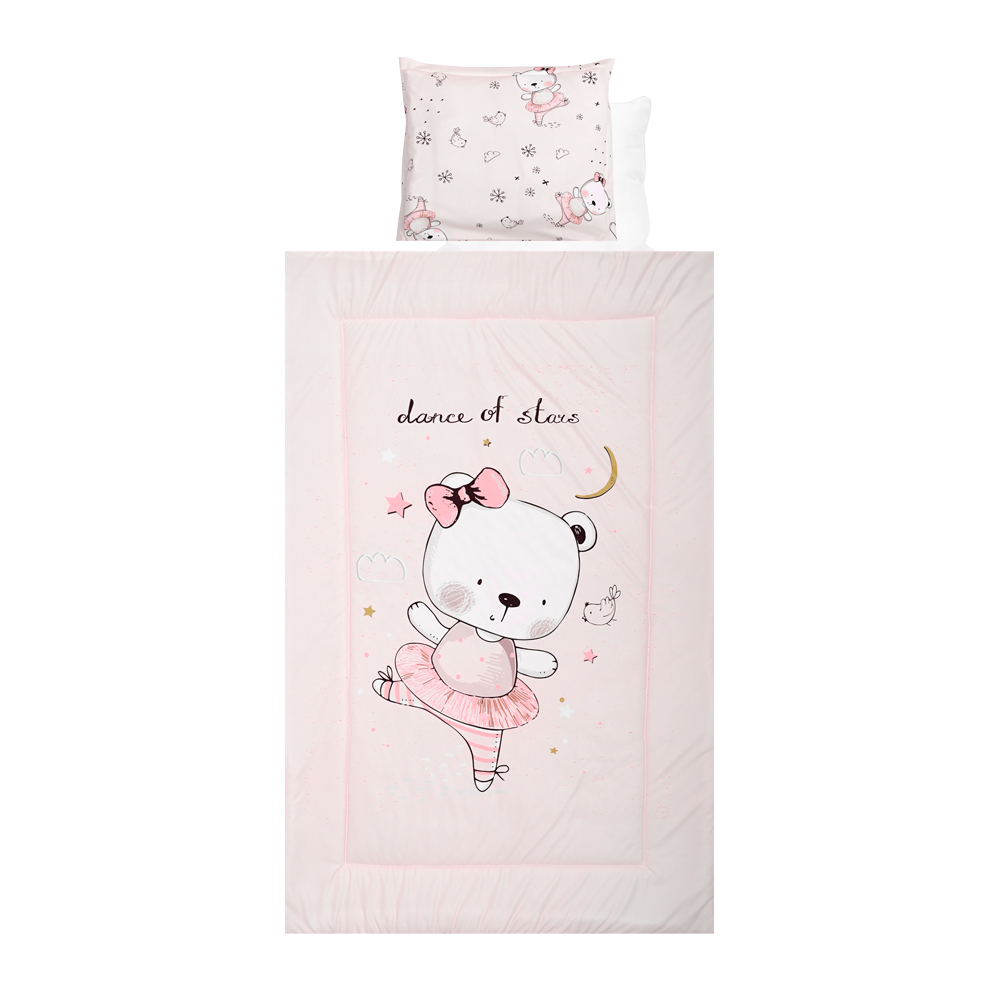 Lorelli Постелнина 4 дела — Ballerina Bear Pink