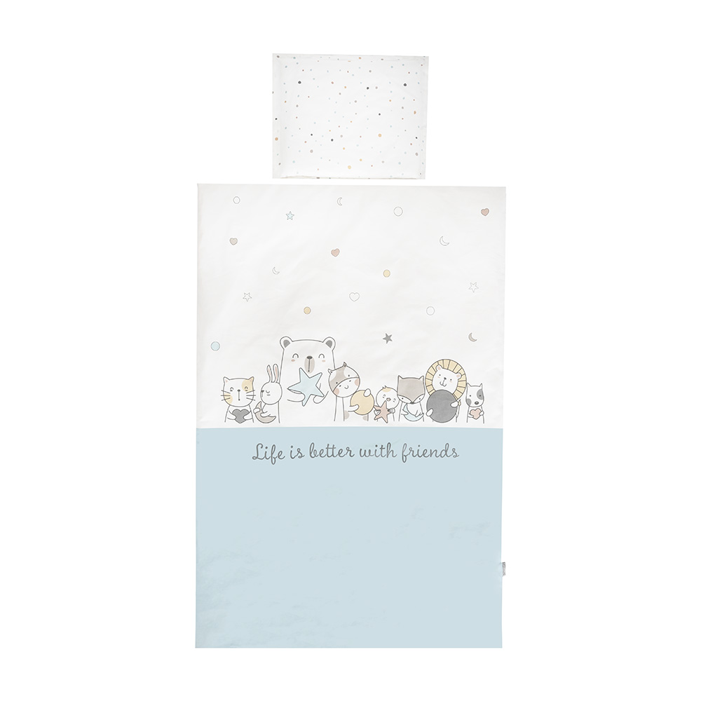 Lorelli Постелнина COSY 3 дела — Happy Friends Blue