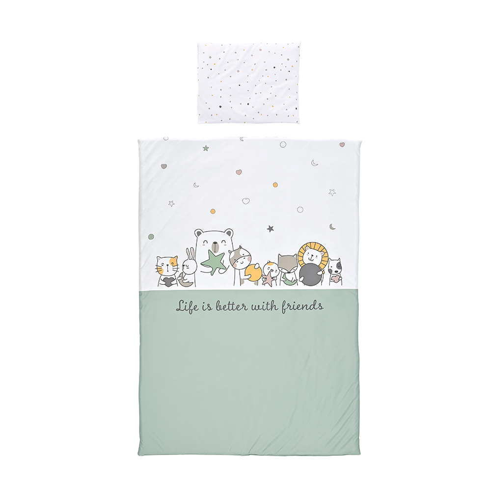 Lorelli Постелнина COSY 3 дела — Happy Friends Mint
